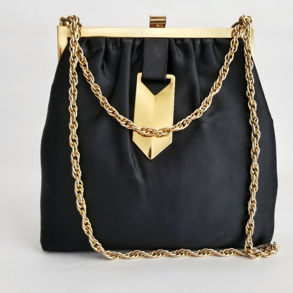 Vintage Black Frame Bag